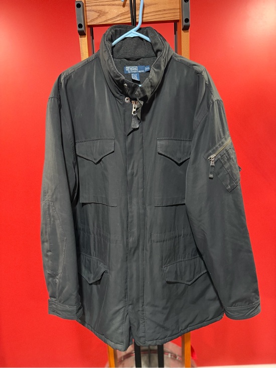 Ralph Lauren Other - Vintage Polo Ralph Lauren Black Military Field Jacket XXL Utility Coat Lined